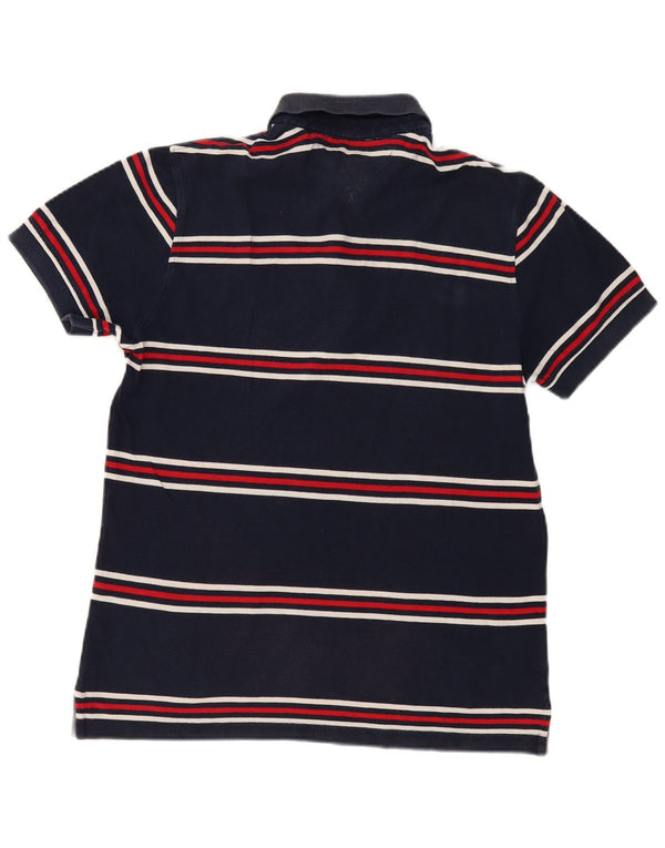 Męska koszulka polo Tommy Hilfiger o dopasowanym kroju, średnia, bawełniana w granatowe paski