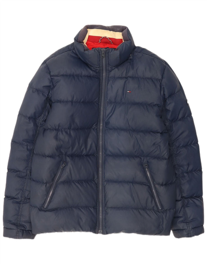 Męska ocieplana kurtka Tommy Hilfiger UK 44 2XL Granatowy poliester