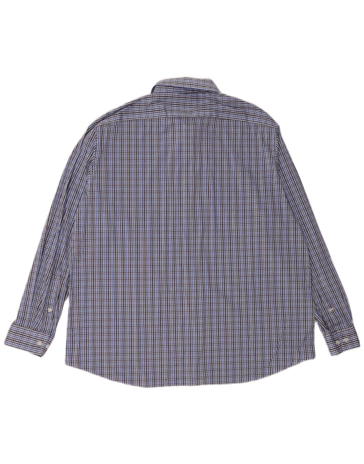 Koszula męska MICHAEL KORS Slim Fit, rozmiar 18 1/2 2XL, bawełniana niebieska kratka