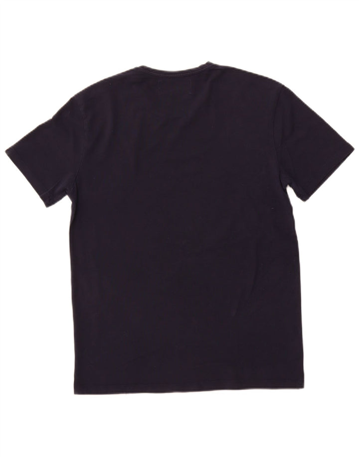 T-shirt męski Super Slim Fit Zara, duży, granatowy