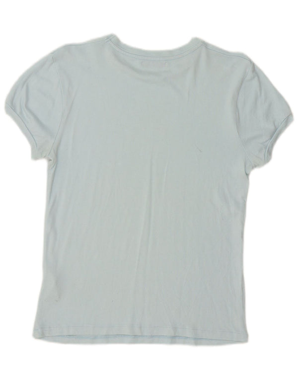 T-shirt damski Zara Top UK 10 Small Blue Wiskoza