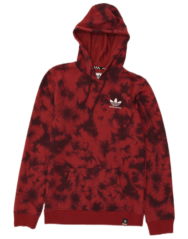 Adidas Męska bluza z kapturem Climalite XS Red Tie Dye Cotton