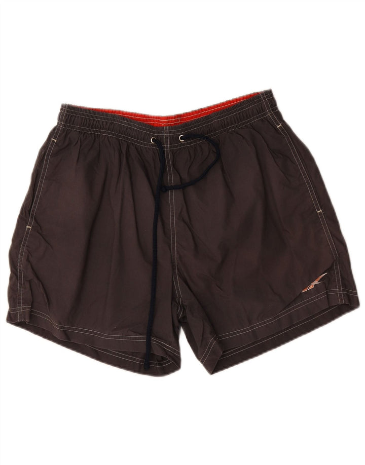 Męskie spodenki kąpielowe Reebok, średnioszare, bawełniane
