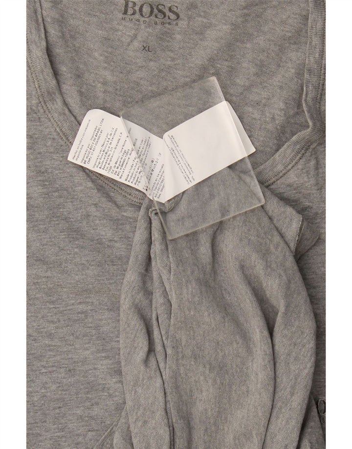 T-shirt męski Hugo Boss XL, szary, bawełniany
