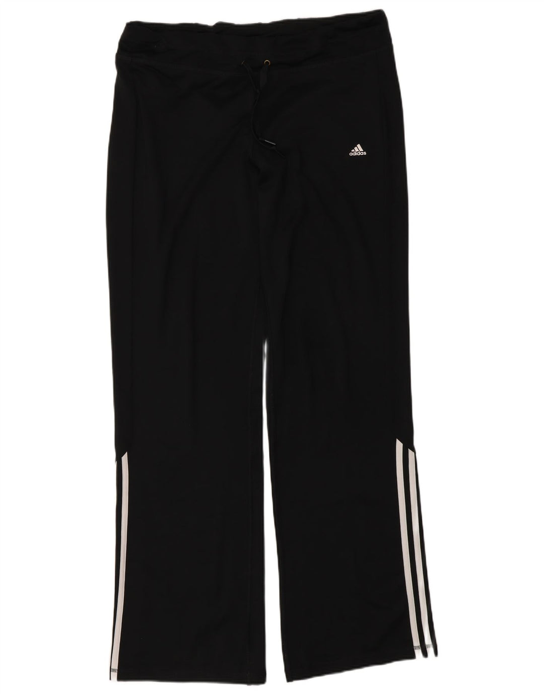 Damskie spodnie dresowe Adidas Climalite UK 16/18, duże, czarne, poliestrowe