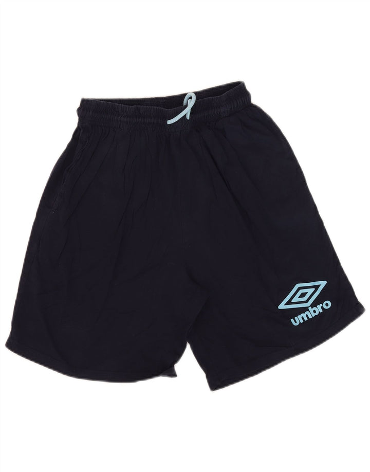 Męskie spodenki sportowe Umbro, średnie, granatowe, bawełniane