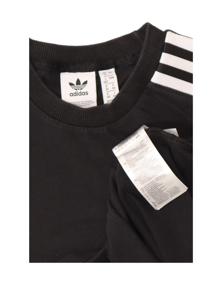 Damska koszulka Adidas Top UK 12 Średnia czarna bawełna