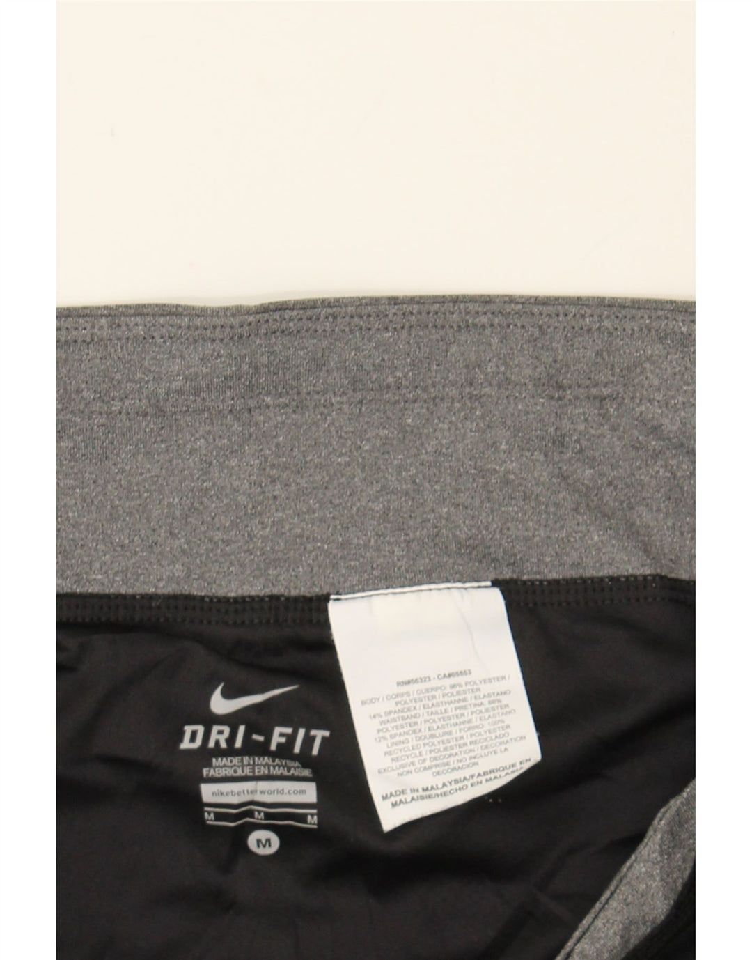 Damskie spodenki sportowe NIKE Dri Fit UK 14, średni czarny poliester