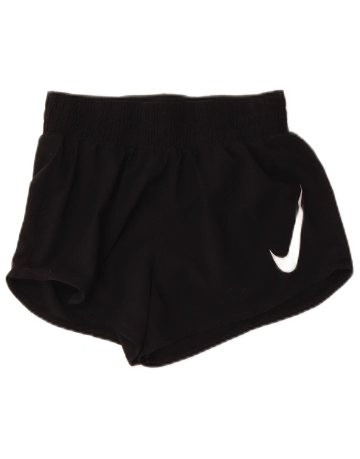 Damskie spodenki sportowe Nike Graphic UK 10, małe, czarne, poliestrowe