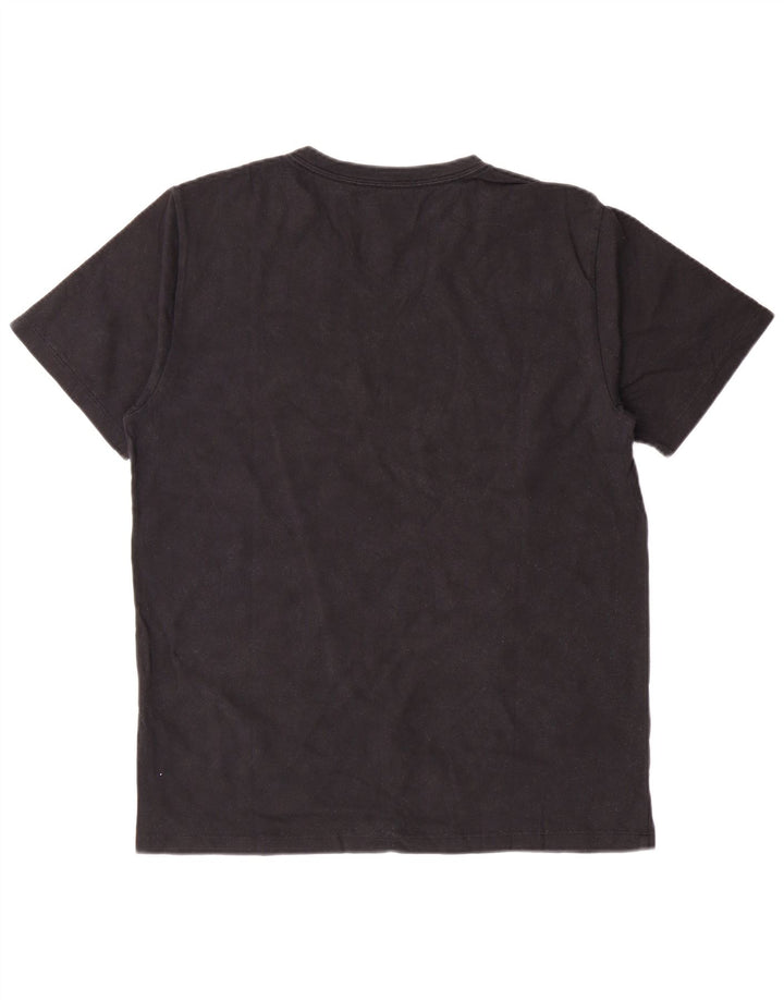 LEVI'S Męski standardowy T-shirt Top, średni czarny, bawełniany