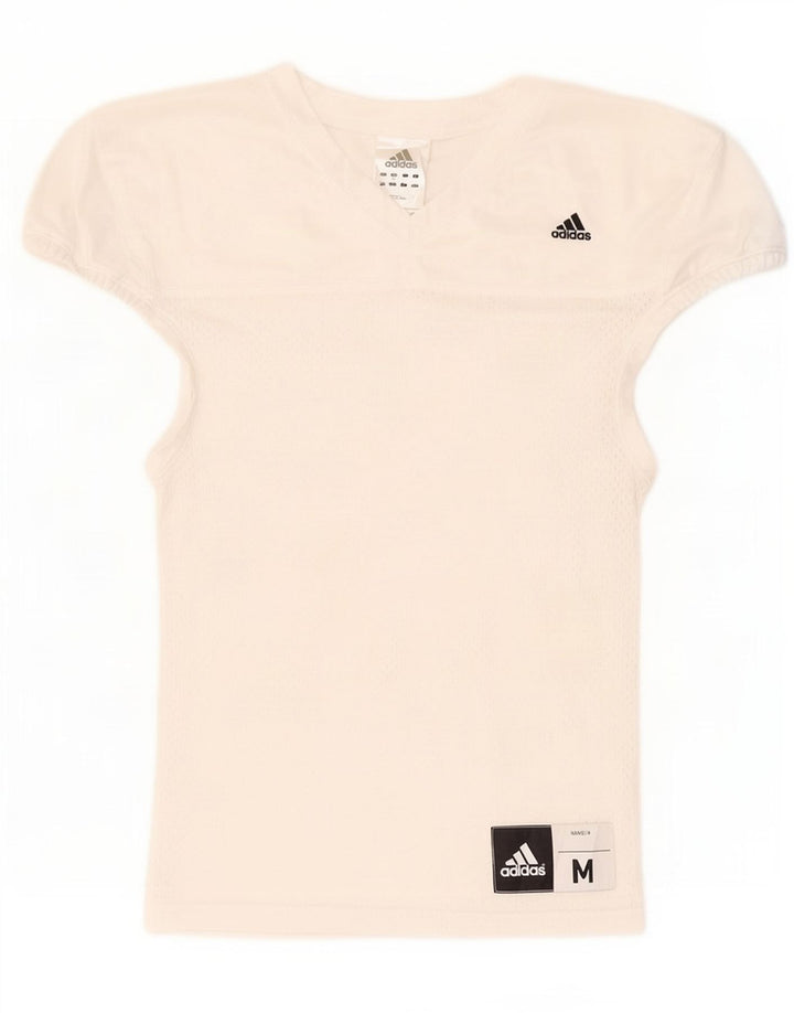 Damska koszulka graficzna Adidas Top UK 12 Średni biały poliester
