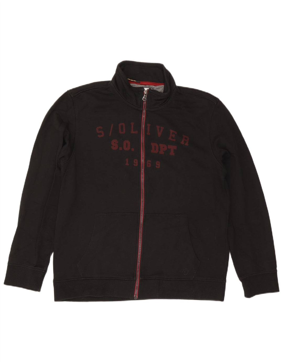Męska kurtka dresowa S.OLIVER Graphic XL czarna