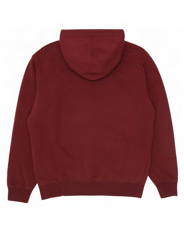 Męski sweter z kapturem Nike z grafiką, mały, bordowy, bawełniany