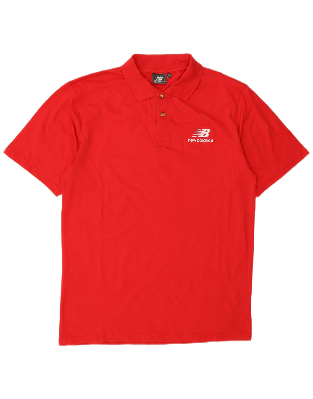 Męska koszulka polo New Balance, duża, czerwona, bawełniana