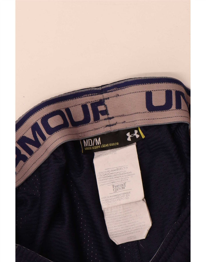 Męskie spodenki sportowe Under Armour Heat Gear, średni granatowy poliester