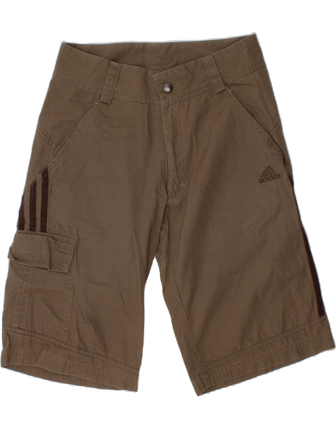 ADIDAS Boys Cargo Shorts 9-10 Years W24  Brown Cotton Vintage Adidas and Second-Hand Adidas from Messina Hembry 