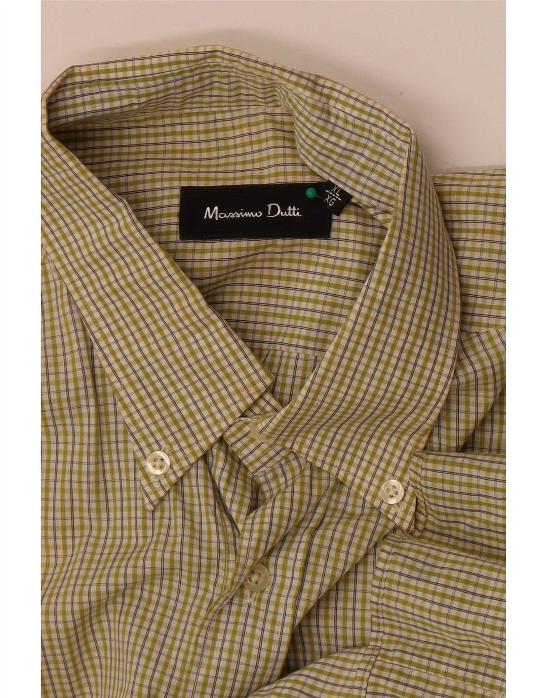 Koszula męska Massimo Dutti XL w zieloną kratkę