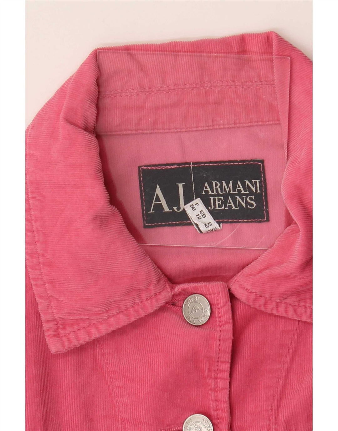 Damska kurtka sztruksowa Armani Jeans UK 12, średni róż