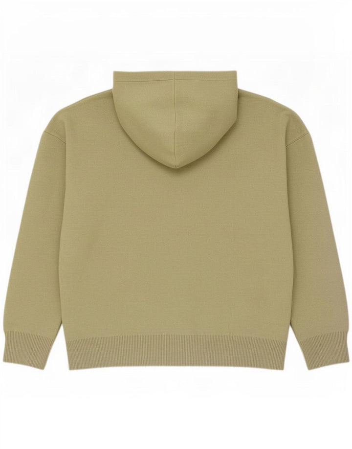 Męski sweter z kapturem Zara, średni khaki, wiskoza