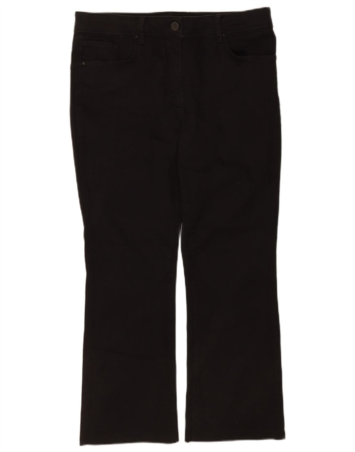 Marks & Spencer Damskie jeansy Bootcut UK 16 Large W34 L26 Czarna bawełna