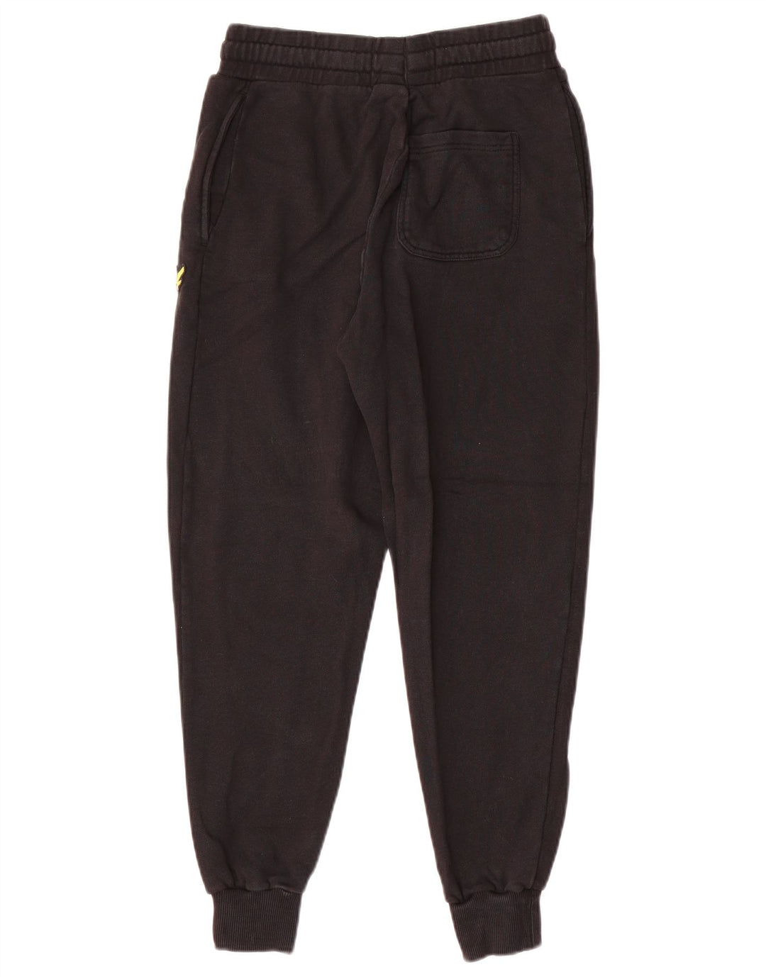 Męskie spodnie dresowe LYLE & SCOTT Joggery, małe, czarne, bawełniane