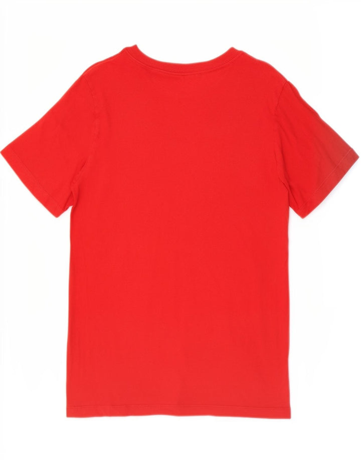 T-shirt męski Nike, mały, czerwony, bawełniany