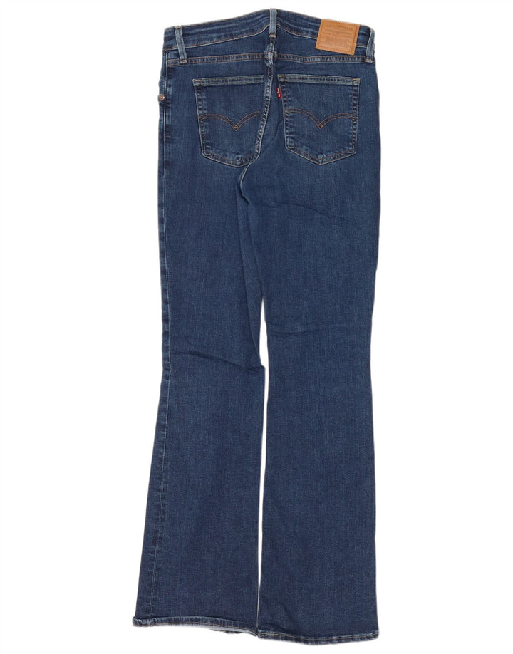 Damskie jeansy Bootcut LEVI'S 725 z wysokim stanem W30 L32 Granatowa bawełna