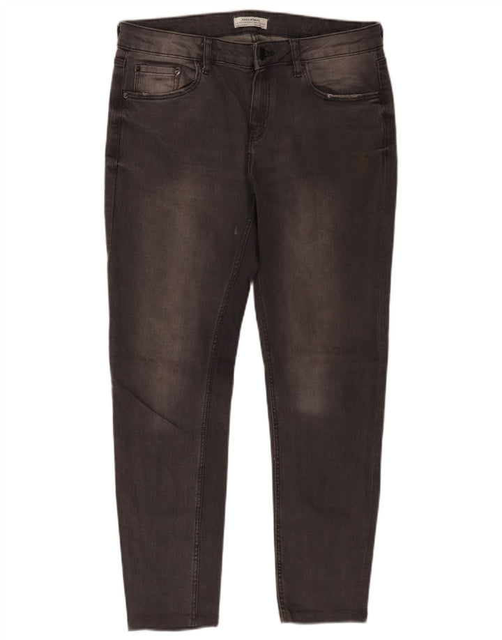 Krótkie jeansy damskie Zara EU 40 Medium W30 L25 Szara bawełna