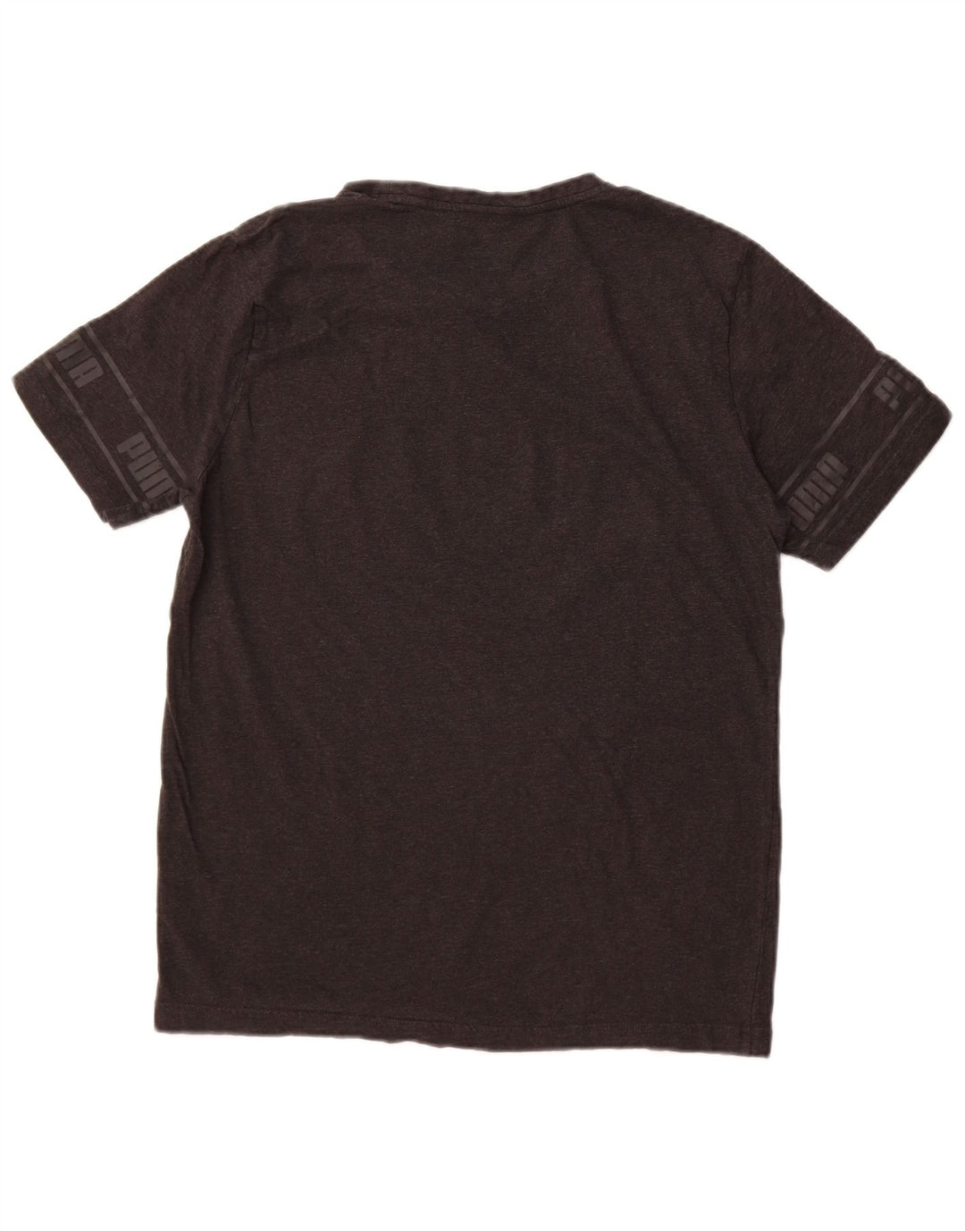 Męski T-shirt z grafiką Puma, duży, szary, bawełniany