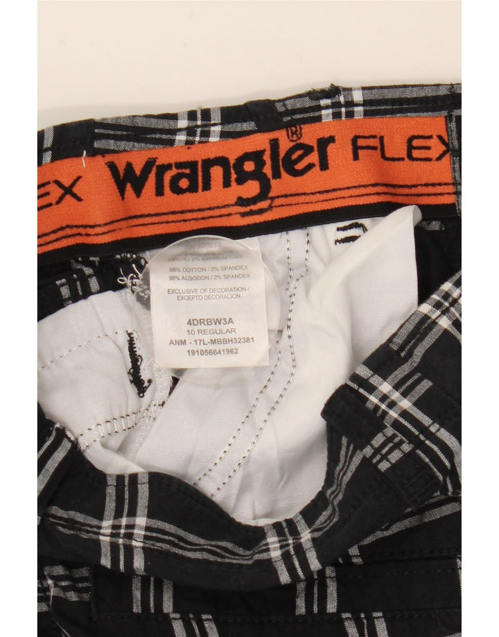 Szorty chłopięce Wrangler Cargo 9-10 lat W25, bawełniana czarna krata