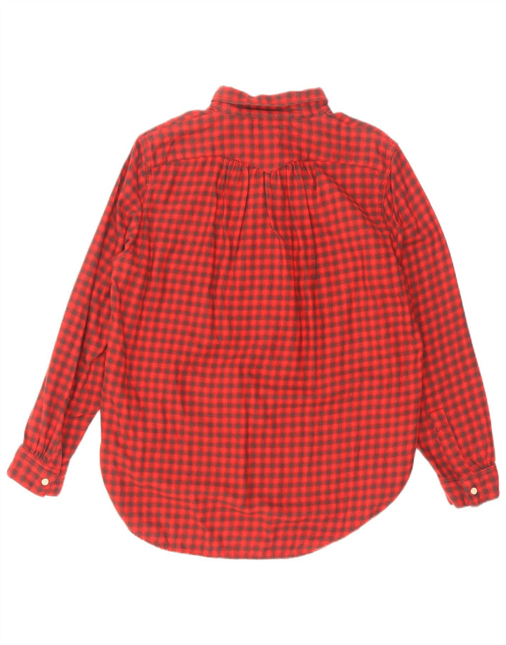Damska koszula flanelowa Levi's z pulowerem UK 16, duża, czerwona, bawełniana w kratkę