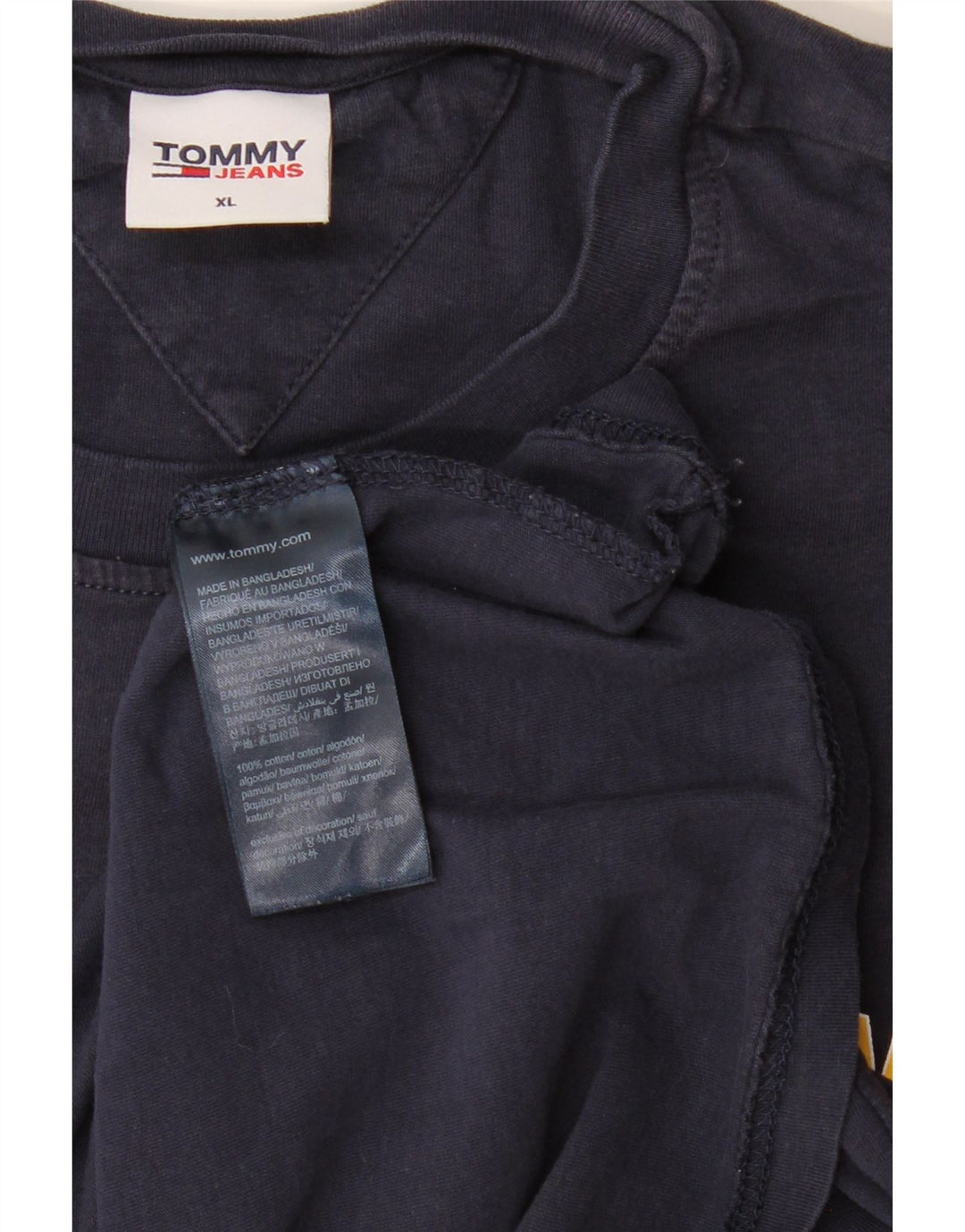 Męska koszulka z grafiką TOMMY HILFIGER Top XL, granatowa, bawełniana
