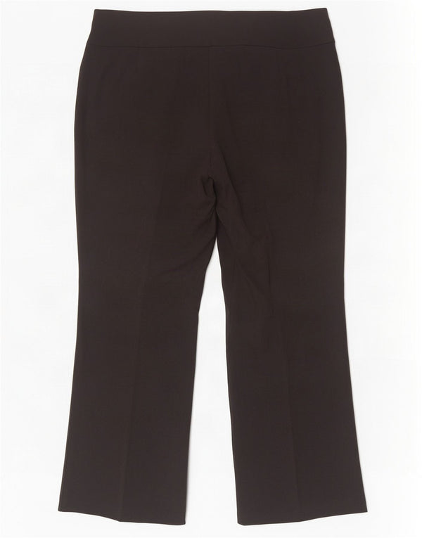 Marks & Spencer Damskie spodnie codzienne z szerokimi nogawkami UK 18 XL W38 L28 Czarne