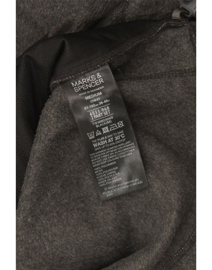 Męska kurtka polarowa Marks & Spencer UK 38, średnioszary poliamid