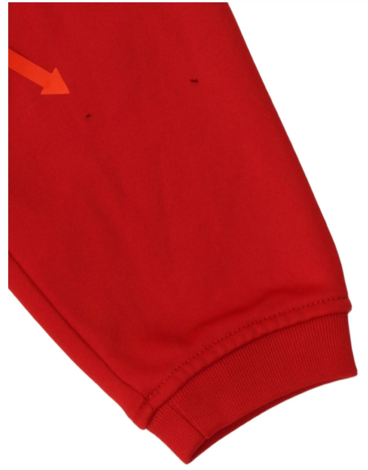Chłopięcy sweter z grafiką Asics 11-12 lat, czerwony, poliester