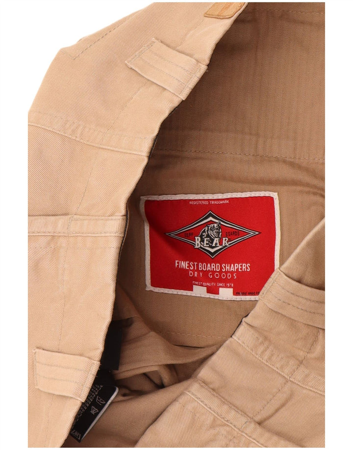 Męskie spodenki cargo Bear W30 średniej beżowej bawełny