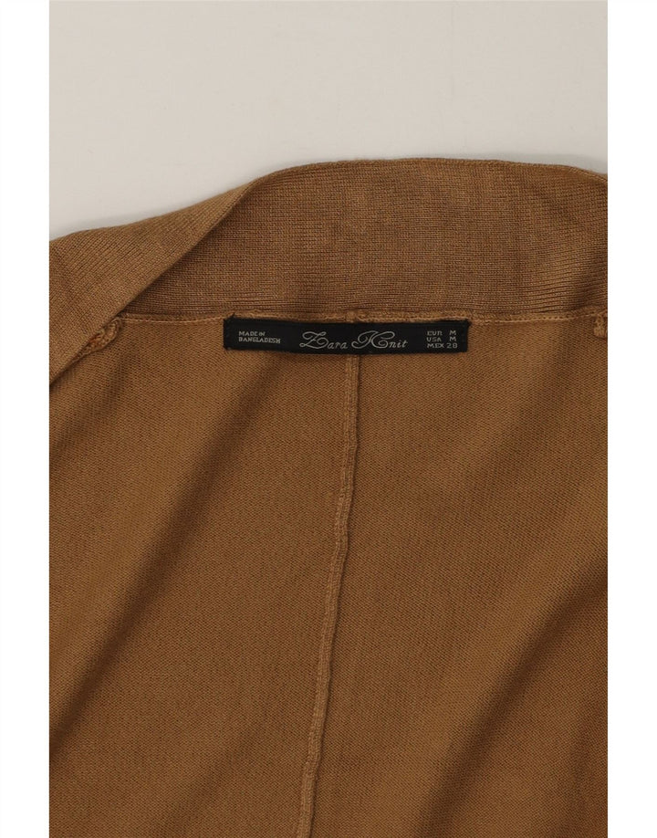 Sweter damski Zara Oversize Batwing Open Cardigan UK 14 Średni brąz