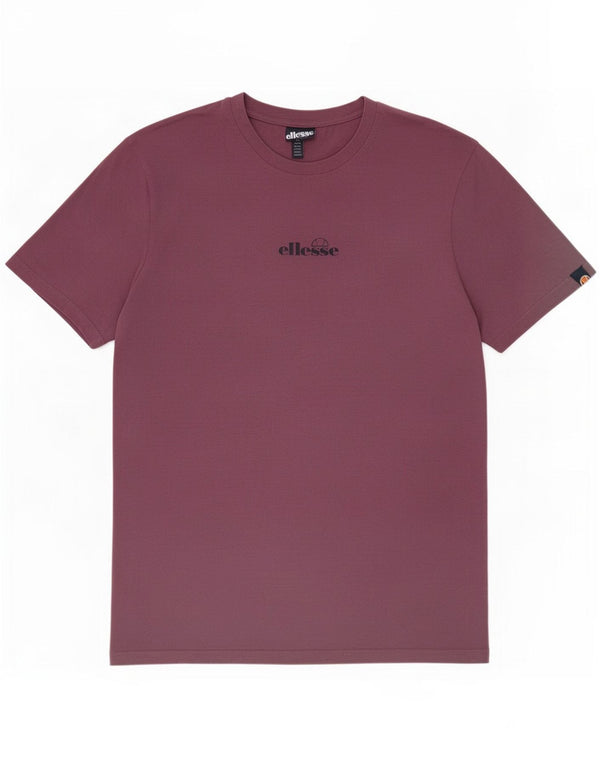 Męski T-shirt z grafiką Ellesse, duży, fioletowy, bawełniany