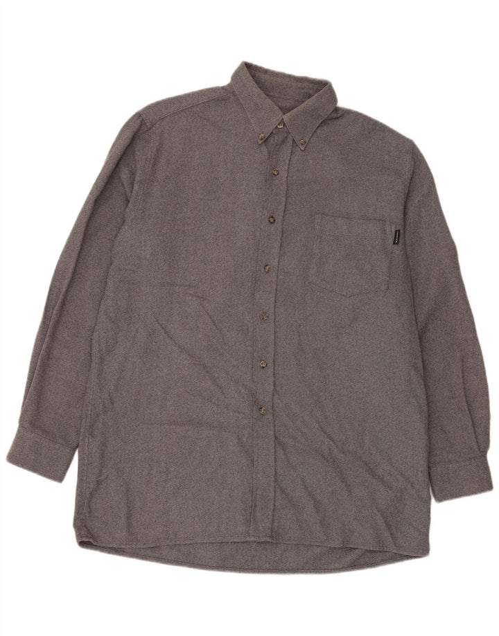 Męska koszula flanelowa Diadora, duża, szara, bawełniana