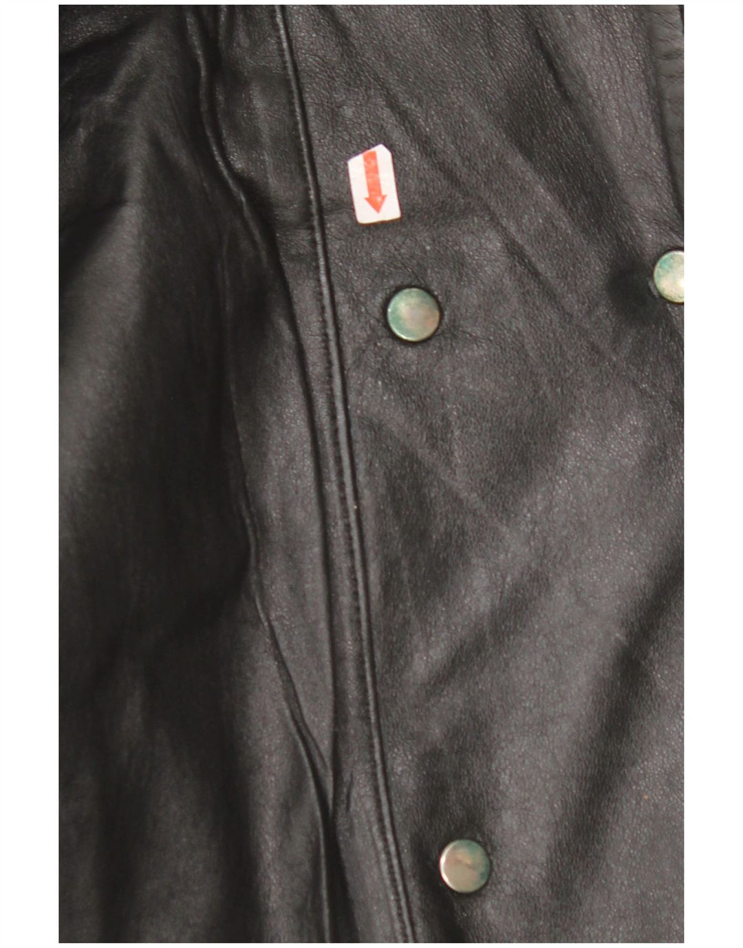 Damska kurtka skórzana oversize VINTAGE EU 42, duża czarna skóra