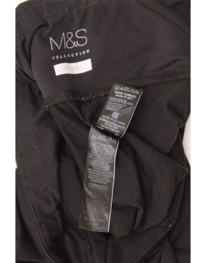 Legginsy damskie Marks & Spencer UK 12, średni czarny poliester
