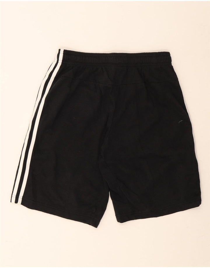 Męskie spodenki sportowe Adidas, średnie czarne, bawełniane