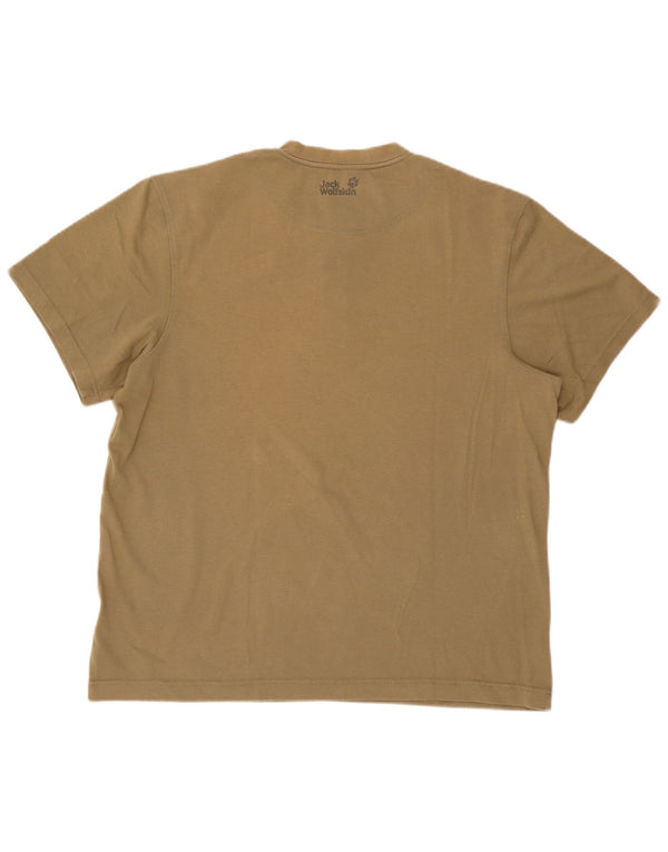T-shirt męski Jack Wolfskin Top UK 46/48 2XL Khaki, bawełna