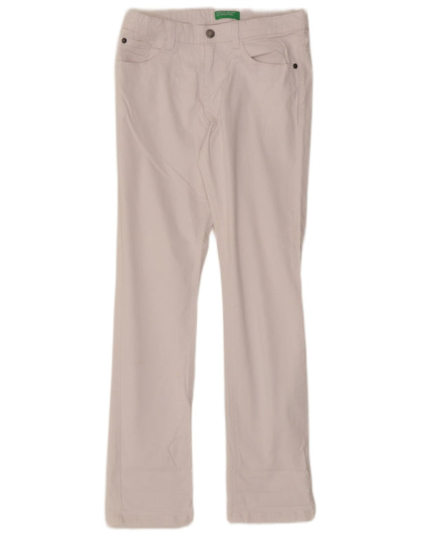 Dżinsy dziewczęce Benetton 11-12 lat 2XL W28 L29 Biała bawełna