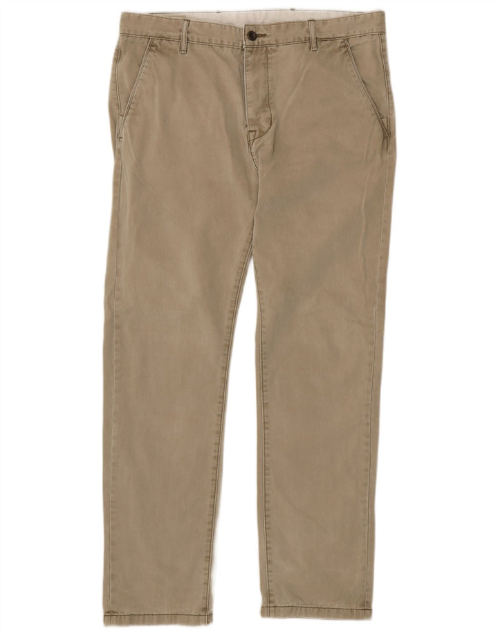 Męskie proste spodnie chino Levi's W36 L32 beżowe