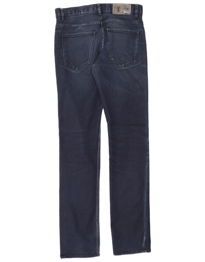 Męskie jeansy Slim Hugo Boss W30 L32 Niebieskie bawełniane