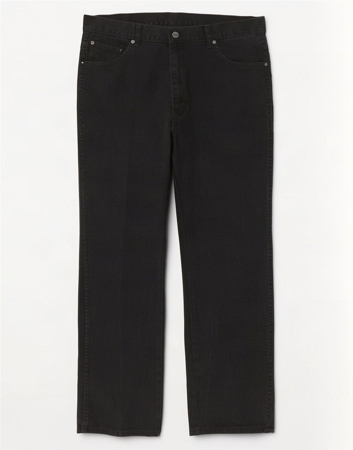 Męskie jeansy Wrangler o prostym kroju W40 L32, czarne, bawełniane