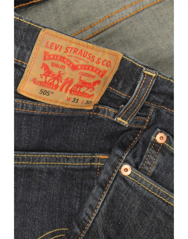 Męskie dżinsy Levi's 505 Regular Straight W31 L30 Granatowe