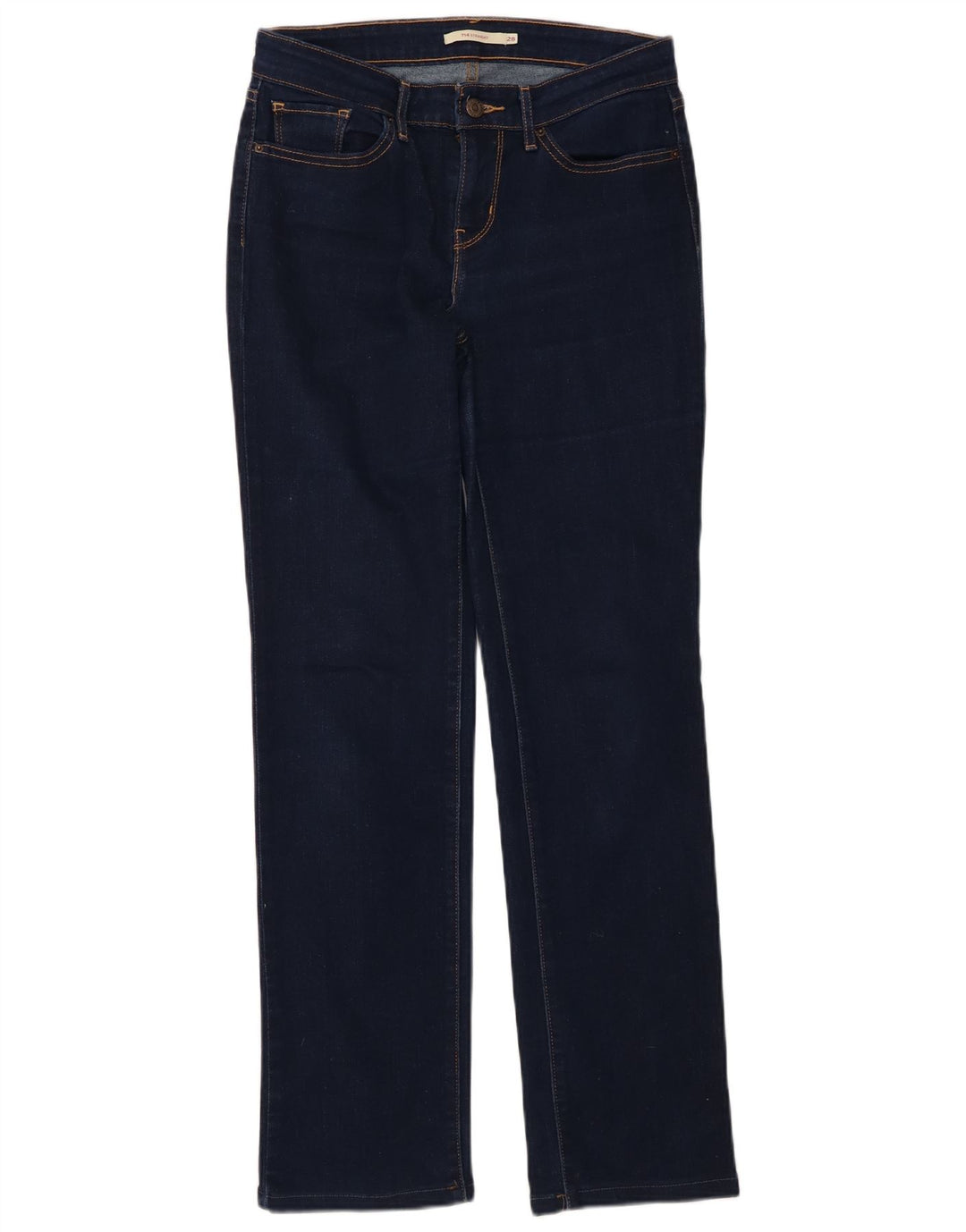 Damskie dżinsy Levi's 714 Straight W28 L30 Granatowa bawełna