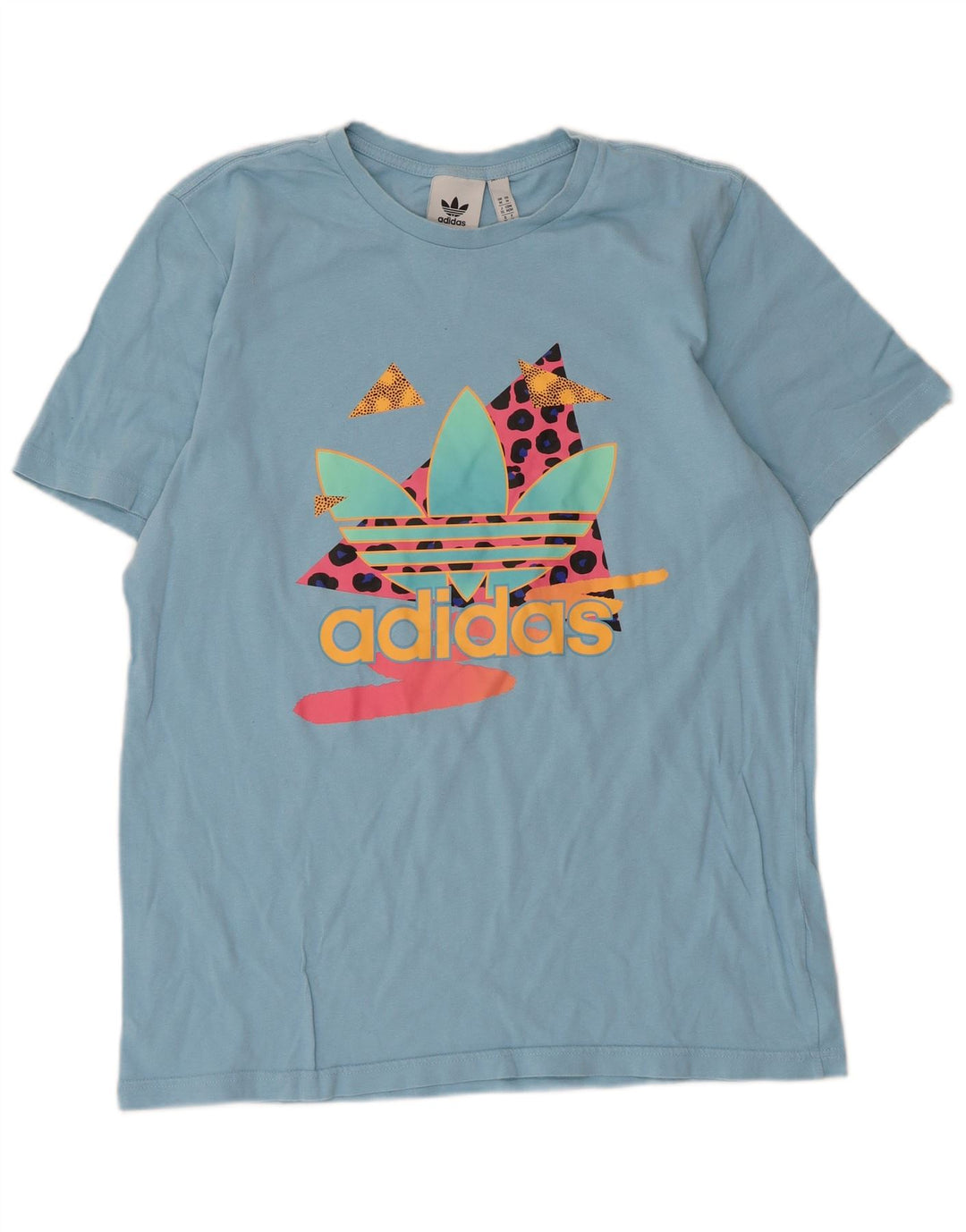 Męska koszulka graficzna Adidas Top Medium Blue Cotton
